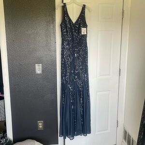 Brand New David’s Bridal Navy blue dress